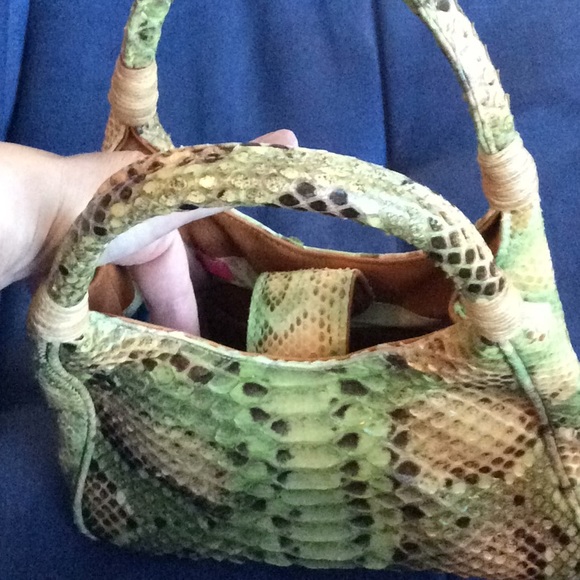 Python CARLOS FALCHI handbag made by hand nwot - Picture 5 of 13